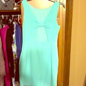 Spring bow back dress